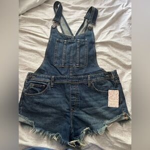 Free People Denim Overall